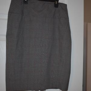 Express Plaid  Skirt 12 Gray/ Pink High Waist